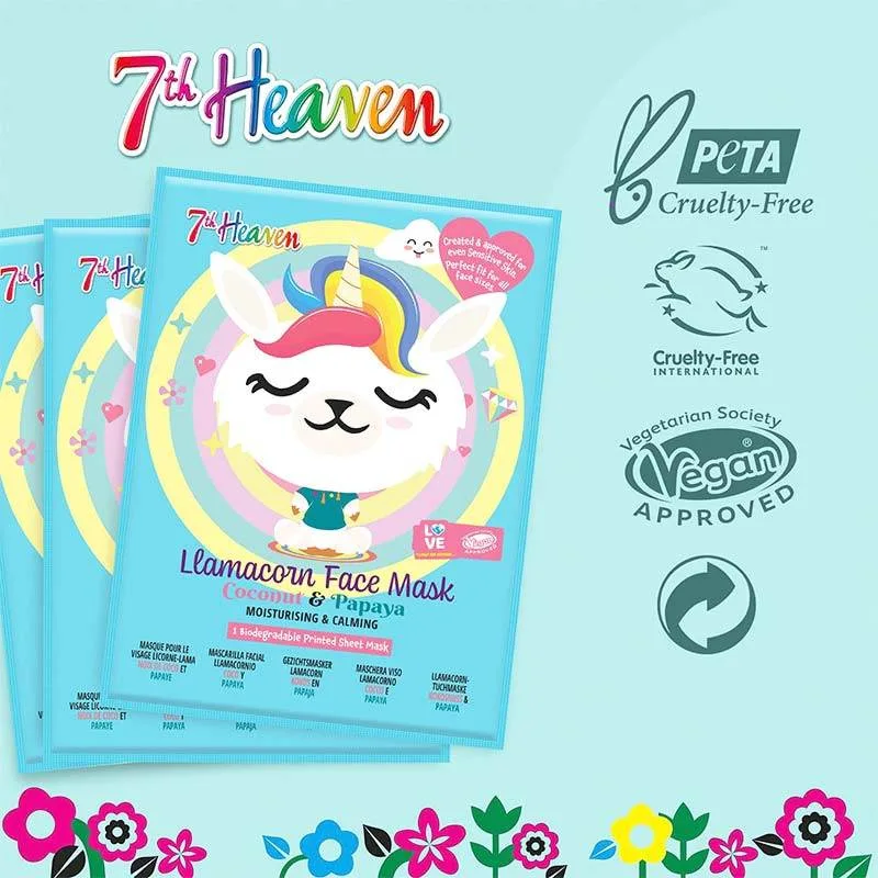 7th-Heaven-Lamacorn-Face-Mask-Coconut-&-Papaya-25gr---Μάσκα-Ομορφιάς-Πανί-Με-Σχέδιο-Ηλικίες-8+-Vegan-3 7th Heaven Lamacorn Face Mask Coconut & Papaya 25gr - Μάσκα Ομορφιάς Πανί Με Σχέδιο Ηλικίες 8+ Vegan
