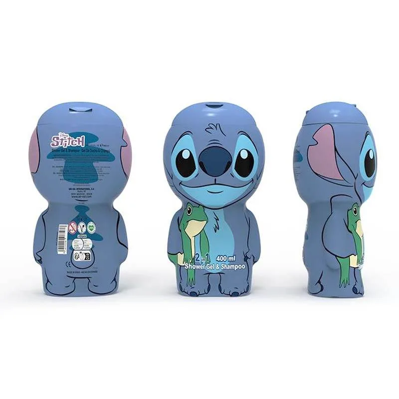 Air-Val Stitch 2 in 1 Shower Gel & Shampoo 400ml Vegan