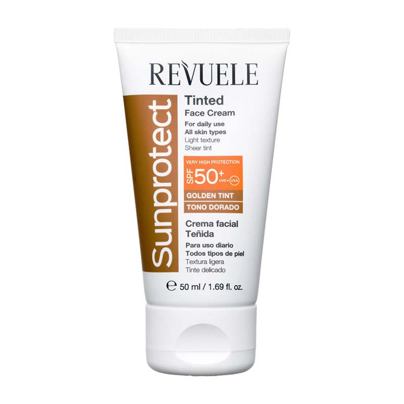 Revuele Sunprotect Tinted Face Cream - Αντηλιακή Κρέμα Προσώπου με Χρώμα SPF 50+ Golden Tint 50ml