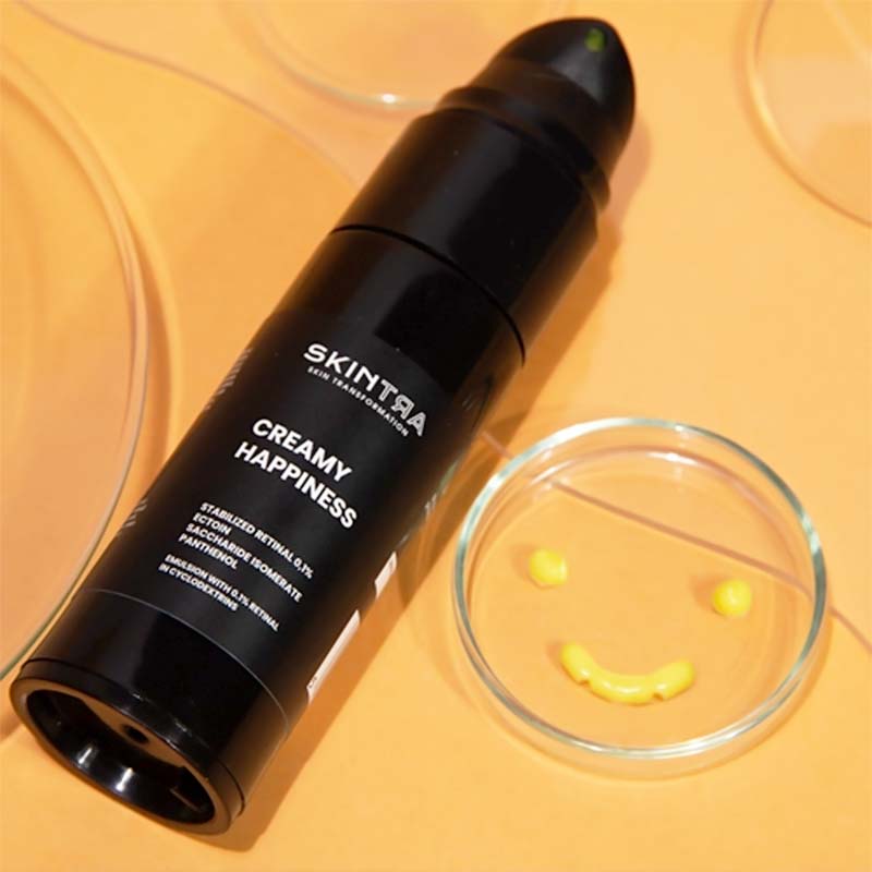 SkinTra Creamy Happiness Face Night Serum with Retinal 0,1% Κρεμώδης Ορός Προσώπου Νύχτας με τη Δυνατότερη Εκδοχή Βιταμίνης Α 30ml