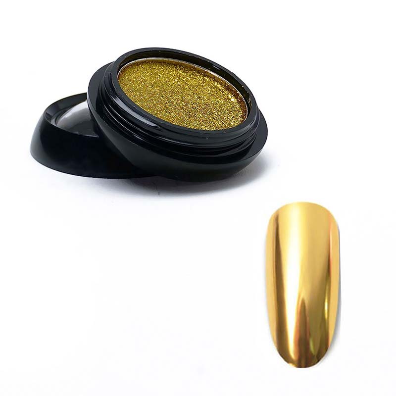 Vicky Nail Mirror Powder Gold Διακοσμητική Σκόνη Νυχιών Εφέ Καθρέφτη Κίτρινο Χρυσό 8gr