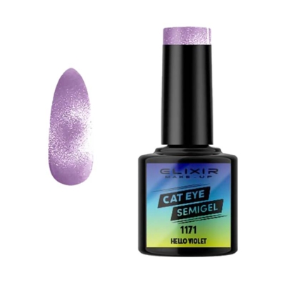 Elixir Cat Eye Effect SemiGel  1171 Hello Violet Shimmer 8ml
