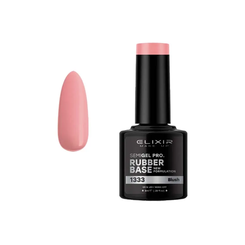 Elixir Professional Semi Gel 1333 Rubber Base Blush 8ml