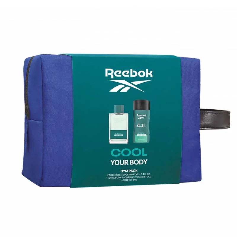 Reebok Gift Set Cool Your Body for Him Σετ Δώρου Για Άντρες EDT 100ml Shower Gel 4 in 1 250ml & Νεσεσέρ