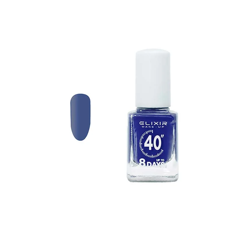 Elixir Fast Dry 40sec Nail Polish Βερνίκι Νυχιών Διάρκειας 8 ημερών 066 Matrix Μπλε Ηλεκτρίκ 13ml
