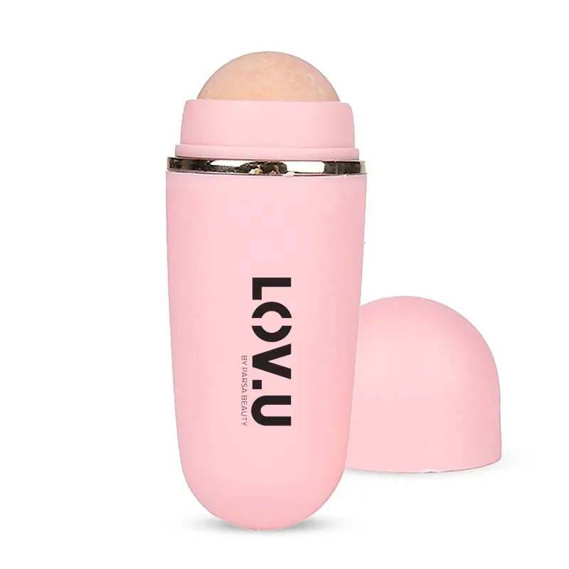 Parsa Lov.U Volcanic Stone Facial Roller Anti Shine Ηφαιστειακή Πέτρα Ρολό Απορρόφησης της Λιπαρότητας Ροζ