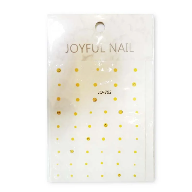 Joyful Nail Stickers Daisies Διακοσμητικά Αυτοκόλλητα Νυχιών Μαργαρίτες Λευκό Κίτρινο JO-792