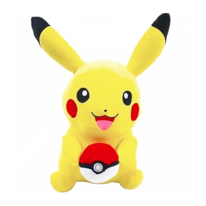 VIP Baby Dolls Stuffed Pikachu Plush Toy, Λούτρινο Pokemon Ball Κίτρινο 30cm