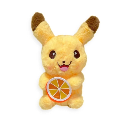 VIP Baby Dolls Stuffed Furry Pikachu Plush Toy, Λούτρινο Γούνινο Pokemon Fruit Κίτρινο 25cm