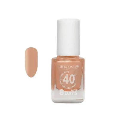 Elixir Fast Dry 40sec Nail Polish Βερνίκι Νυχιών Διάρκειας 8 ημερών 130 Pink Pearle Μεταλλικό Σομόν 13ml