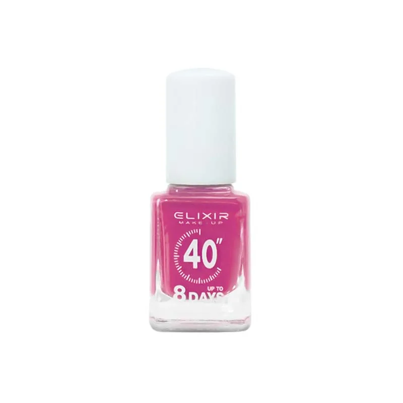 Elixir Fast Dry 40sec Nail Polish Βερνίκι Νυχιών Διάρκειας 8 ημερών 313 Flawless Φουξ 13ml