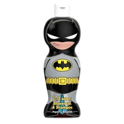Air-Val Batman 2 in 1 Shower Gel & Shampoo 400ml Vegan