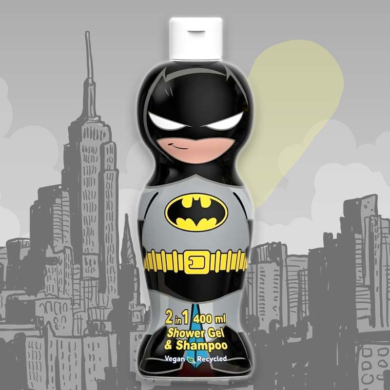 Air-Val Batman 2 in 1 Shower Gel & Shampoo 400ml Vegan