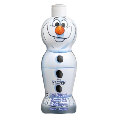 Air-Val Olaf Frozen 2 in 1 Shower Gel & Shampoo 400ml Vegan