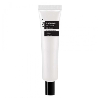 Coxir Black Snail Collagen Eye Cream Κρέμα Ματιών με Έκκριμα Σαλιγκαριού, Κολλαγόνο & Μαύρο Φασόλι 30ml