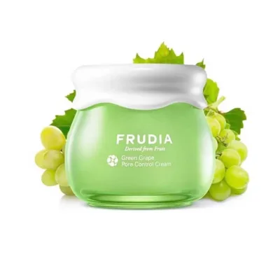 FRUDIA Green Grape Pore Control Cream Vegan Κρέμα Προσώπου για Ρύθμιση Λιπαρότητας & Μείωση Μαύρων Στιγμάτων 55gr