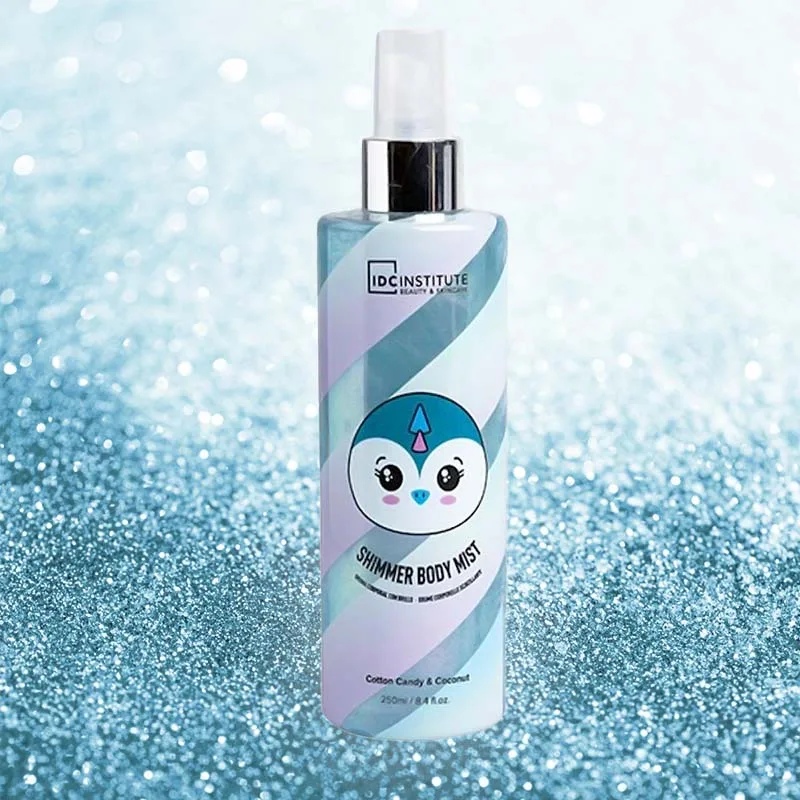 IDC Institute Penguin Shimmer Body Mist Spray Cotton Candy & Coconut Σπρέι Σώματος με Shimmer 250ml