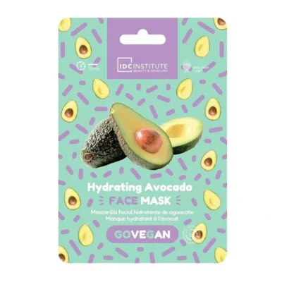 IDC Go Vegan Face Mask Avocado 23gr - Μάσκα Πανί για Ενυδάτωση & Αντιγήρανση