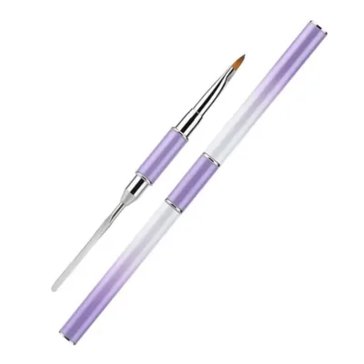 C&G Πινέλο Εφαρμογής Acrygel διπλής όψης Μωβ Λευκό