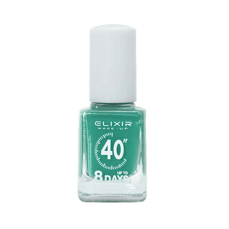 Elixir Fast Dry 40sec Nail Polish Βερνίκι Νυχιών Διάρκειας 8 ημερών 045 Green Apple Πράσινο Πετρόλ 13ml