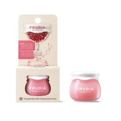 FRUDIA Pomegranate Nutri-Moisturizing Cream Vegan Mini Ενυδατική Κρέμα Προσώπου με Ρόδι για Αντiγήρανση & Σύσφιξη 10gr