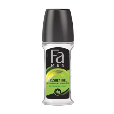 Fa Men Freshly Free Roll - On Deodorant with Magnesium Complex Mint & Bergamot Αποσμητικό 50ml