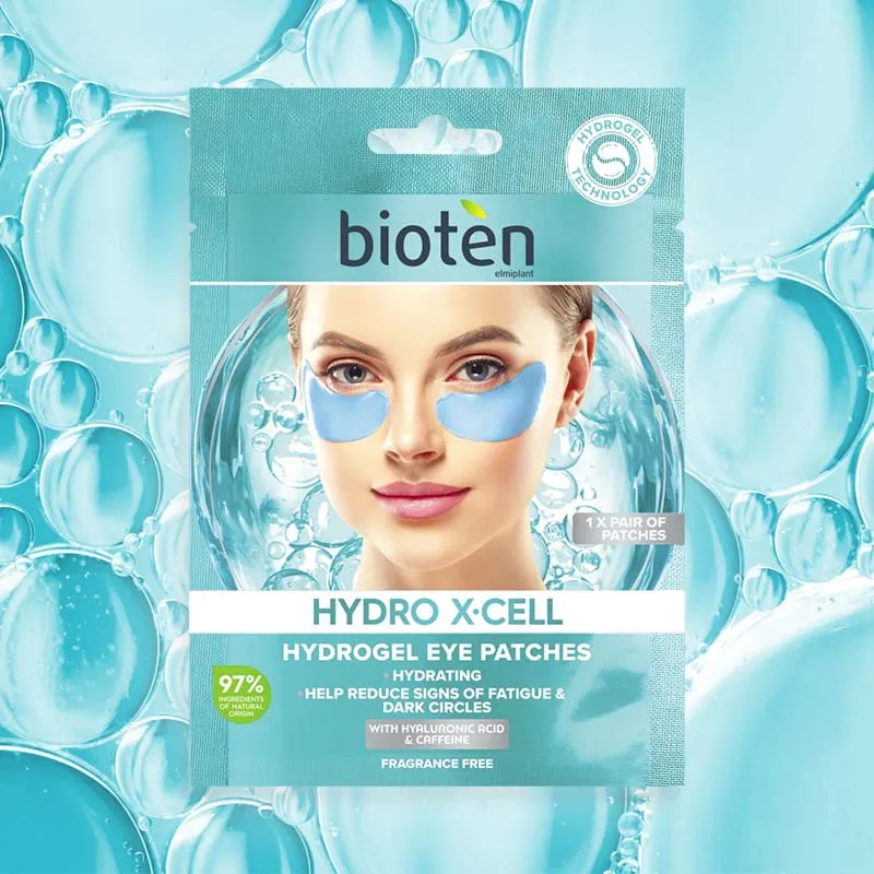 Bioten Hydro X Cell Eye Patches με Υαλουρονικό οξύ και Καφεΐνη κατά των Μαύρων Κύκλων 1pair