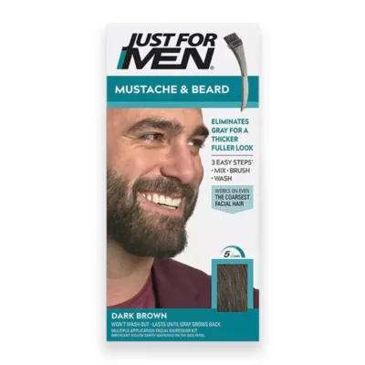 Just For Men Beard & Mustache Color Gel - Σετ Βαφής για Γένια & Μουστάκι Μ-45 Dark Brown Σκούρο Καστανό