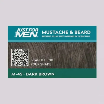 Just For Men Beard & Mustache Color Gel - Σετ Βαφής για Γένια & Μουστάκι Μ-45 Dark Brown Σκούρο Καστανό