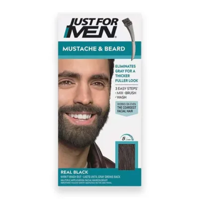 Just For Men Beard & Mustache Color Gel - Σετ Βαφής για Γένια & Μουστάκι Μ-55 Real Black Μαύρο