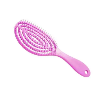 D&H Flexible Hair Brush Easy Detangling Βούρτσα Μαλλιών για Εύκολο Ξεμπέρδεμα 23cm Μωβ Ροζ