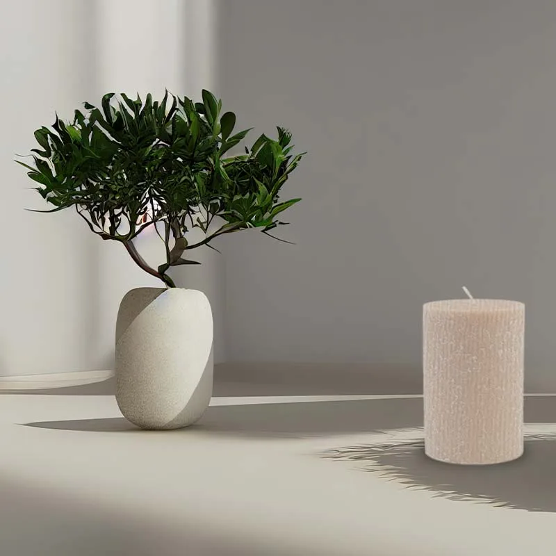 Technoker Αρωματικός Κορμός Κερί Βανίλια Φ6 10cm Technoker Αρωματικός Κορμός Κερί Βανίλια Φ6 10cm