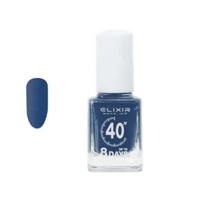 Elixir Fast Dry 40sec Nail Polish Βερνίκι Νυχιών Διάρκειας 8 ημερών 85 Σκούρο Μπλέ Ραφ 13ml