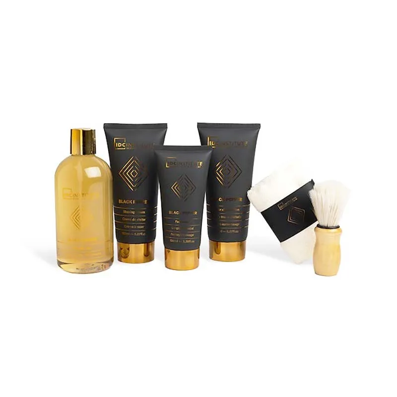 IDC Men's Luxury Bath Giftset Black Pepper Leather Box - Σετ Περιποίησης 21,5 x 25 x 14,5 cm IDC Men's Luxury Bath Giftset Black Pepper Leather Box - Σετ Περιποίησης 21,5 x 25 x 14,5 cm
