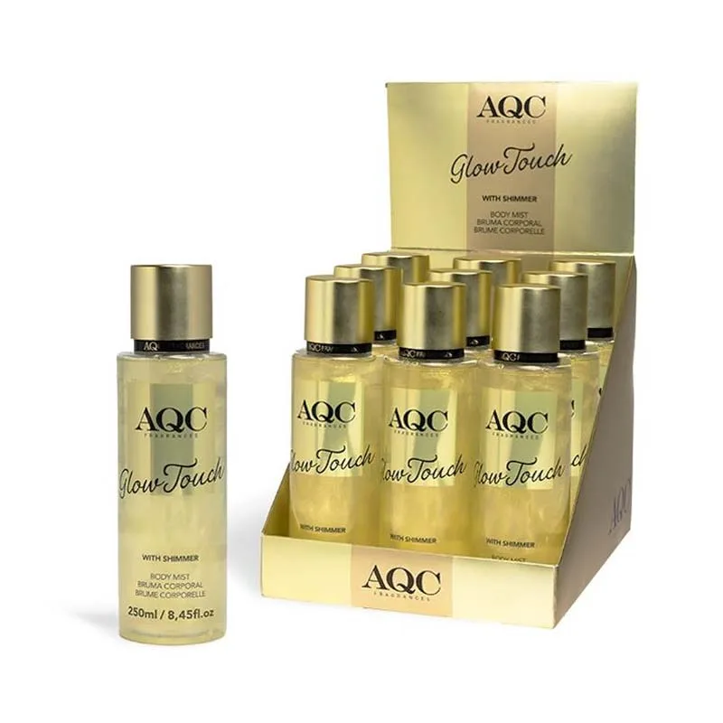 AQC Glow Touch Shimmer Body Mist Gold Σπρέι Σώματος με Shimmer Γλυκό Τροπικό 250ml