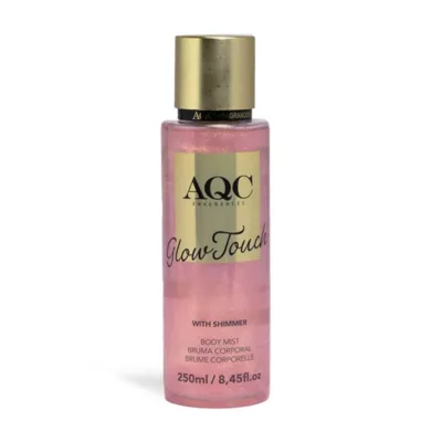 AQC Glow Touch Shimmer Body Mist Pink Σπρέι Σώματος με Shimmer Ξυλώδες Γλυκό Άρωμα 250ml