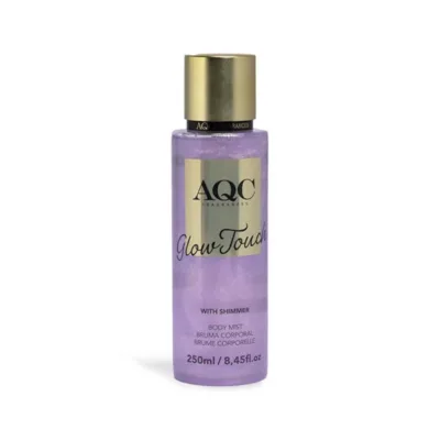 AQC Glow Touch Shimmer Body Mist Purple Σπρέι Σώματος με Shimmer Φρουτώδες Λουλουδένιο 250ml