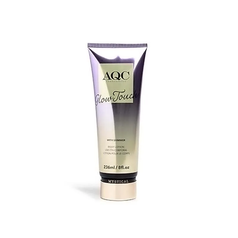 AQC Glow Touch Shimmer Body Lotion Purple Κρέμα Σώματος με Shimmer Φρουτώδες Λουλουδένιο 236ml