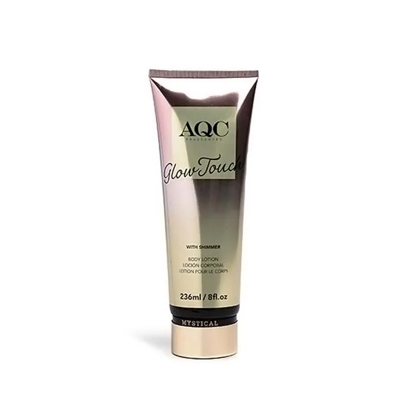 AQC Glow Touch Shimmer Body Lotion Pink Κρέμα Σώματος με Shimmer Ξυλώδες Γλυκό Άρωμα 236ml