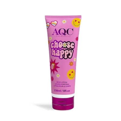 AQC Pinky Flow Choose Happy Body Lotion Κρέμα Σώματος Λουλουδένιο Άρωμα 236ml