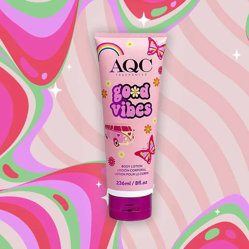 AQC Pinky Flow Good Vibes Body Lotion Κρέμα Σώματος Λουλουδένιο Άρωμα 236ml