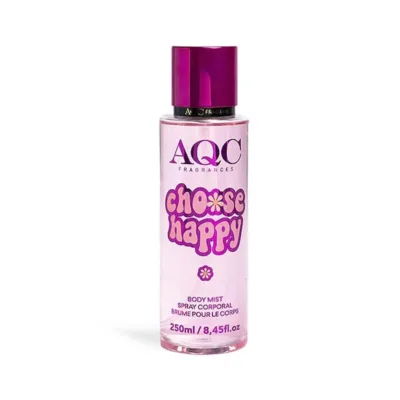 AQC Fragrances Body Mist Spray Choose Happy Λουλουδένιο Αρωματικό Σπρέι Σώματος 250ml