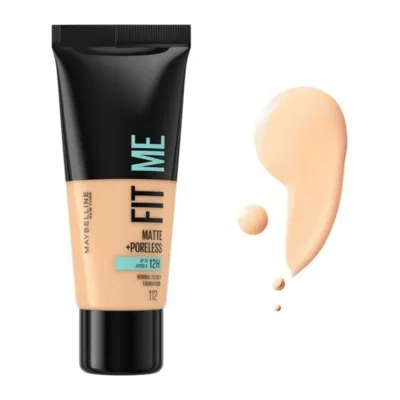 Maybelline Fit Me Make up Matte and Poreless Foundation 30ml No 112 Soft Beige