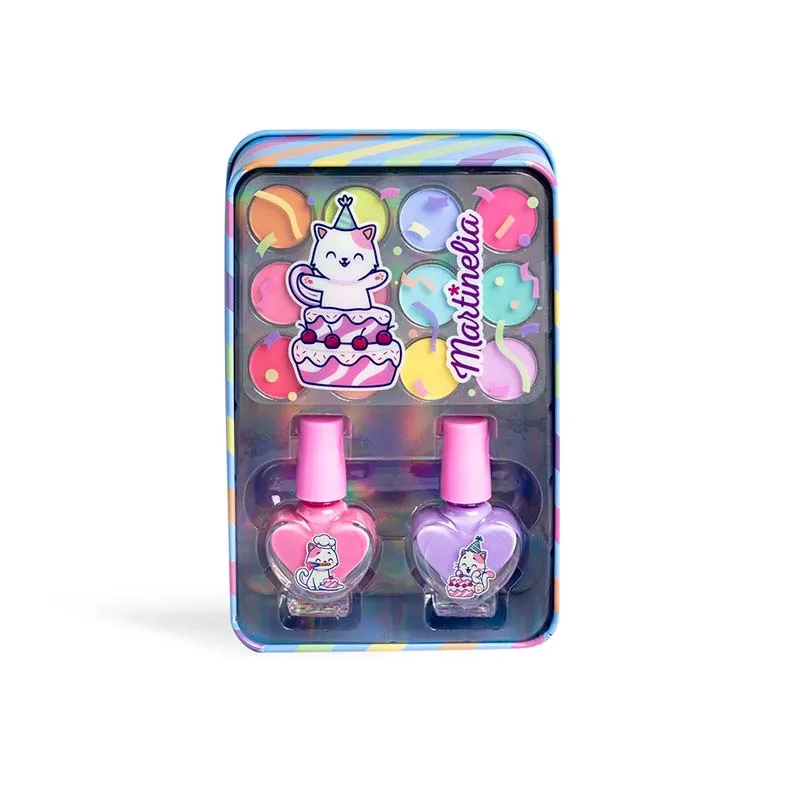 Martinelia Yummy Eyes & Nails Tin Set Παιδικό Σετ Ομορφιάς 13 x 9 x 4,5cm Ηλικίες 3+