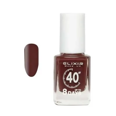 Elixir Fast Dry 40sec Nail Polish Βερνίκι Νυχιών Διάρκειας 8 ημερών Νο 81 Έντονο Καφέ 13ml