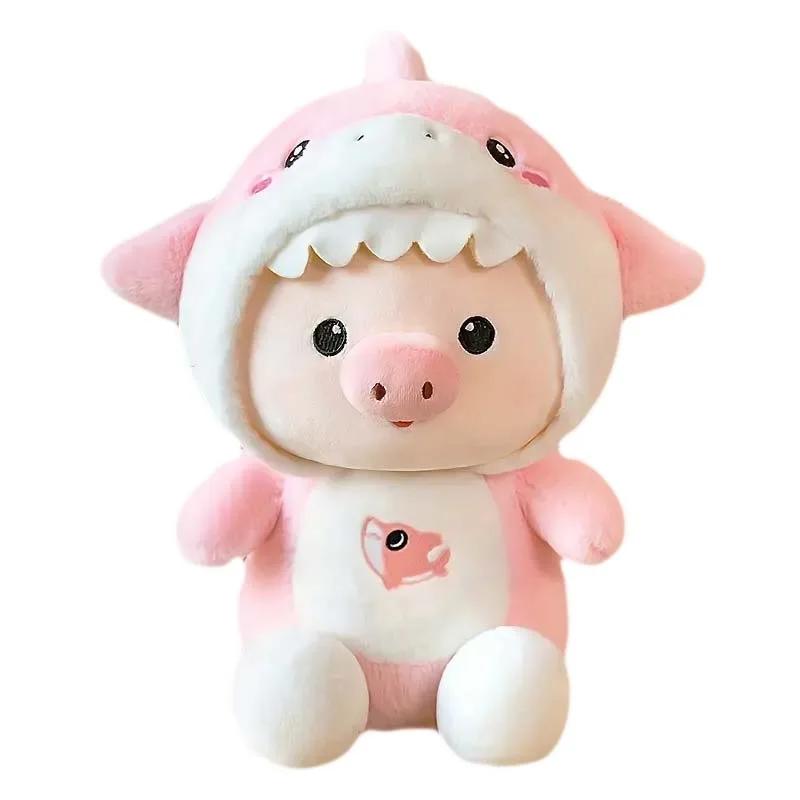 VIP Baby Dolls Stuffed Pig Shark Plush Toy - Λούτρινο Γουρουνάκι Ροζ 30cm