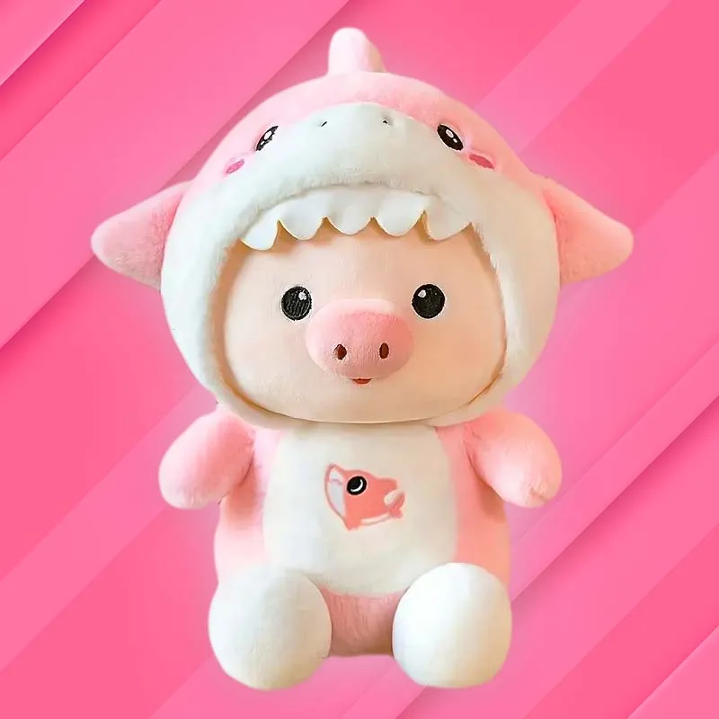 VIP Baby Dolls Stuffed Pig Shark Plush Toy - Λούτρινο Γουρουνάκι Ροζ 30cm