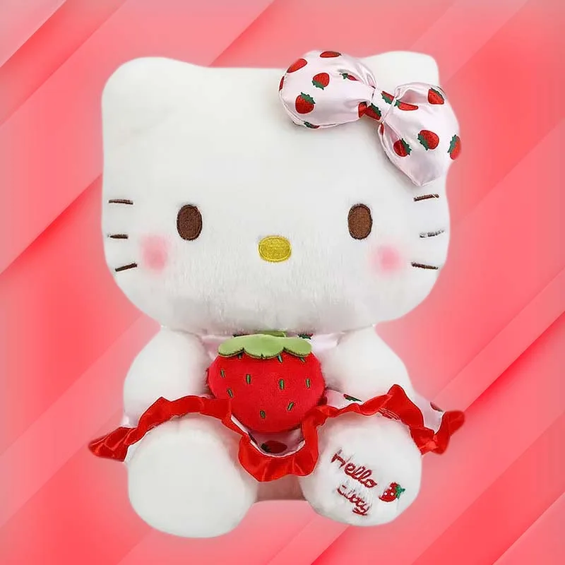VIP Baby Dolls Stuffed Straberry Hello Kitty, Λούτρινο Γατάκι Λευκό 50cm VIP Baby Dolls Stuffed Straberry Hello Kitty, Λούτρινο Γατάκι Λευκό 50cm