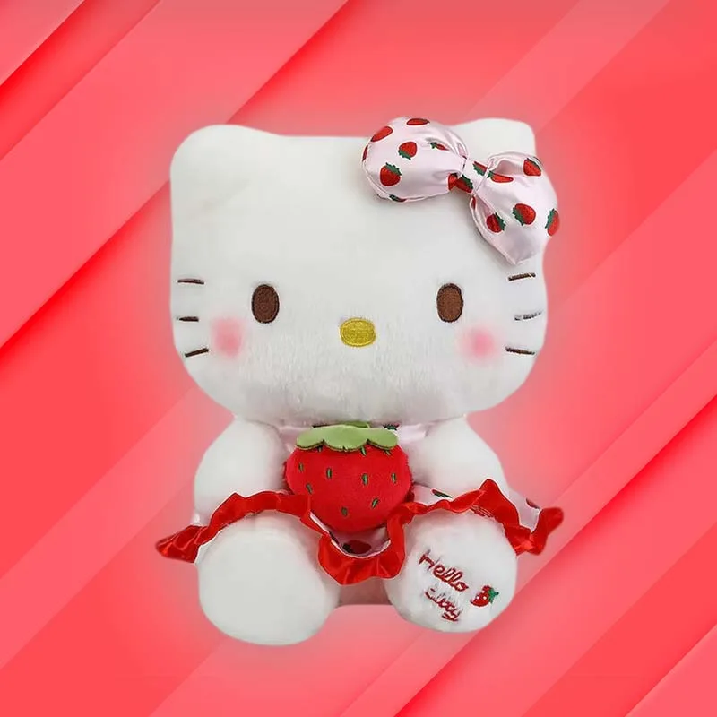 VIP Baby Dolls Stuffed Straberry Hello Kitty, Λούτρινο Γατάκι Λευκό 30cm VIP Baby Dolls Stuffed Straberry Hello Kitty, Λούτρινο Γατάκι Λευκό 30cm