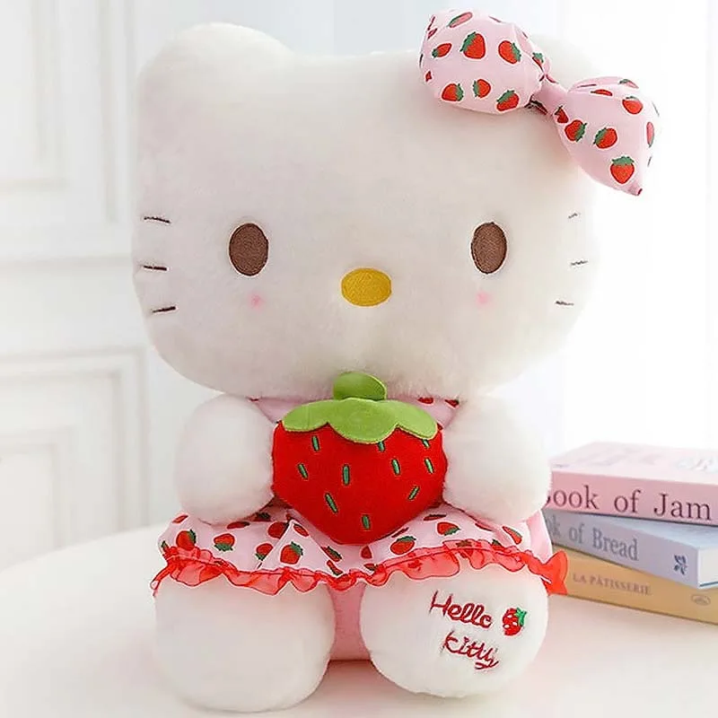 VIP Baby Dolls Stuffed Straberry Hello Kitty, Λούτρινο Γατάκι Λευκό 30cm VIP Baby Dolls Stuffed Straberry Hello Kitty, Λούτρινο Γατάκι Λευκό 30cm